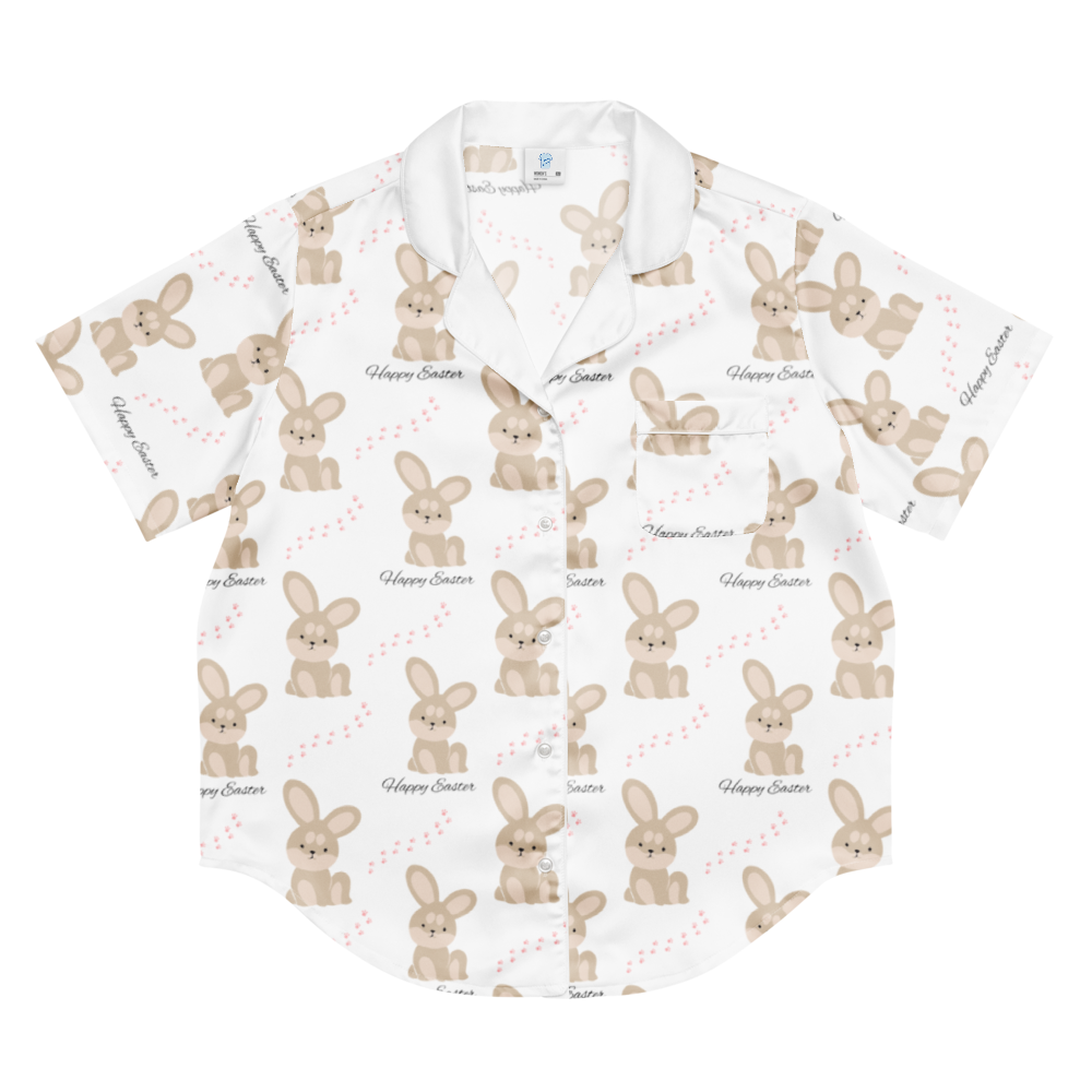 Easter All-over print women’s short sleeve pajama top