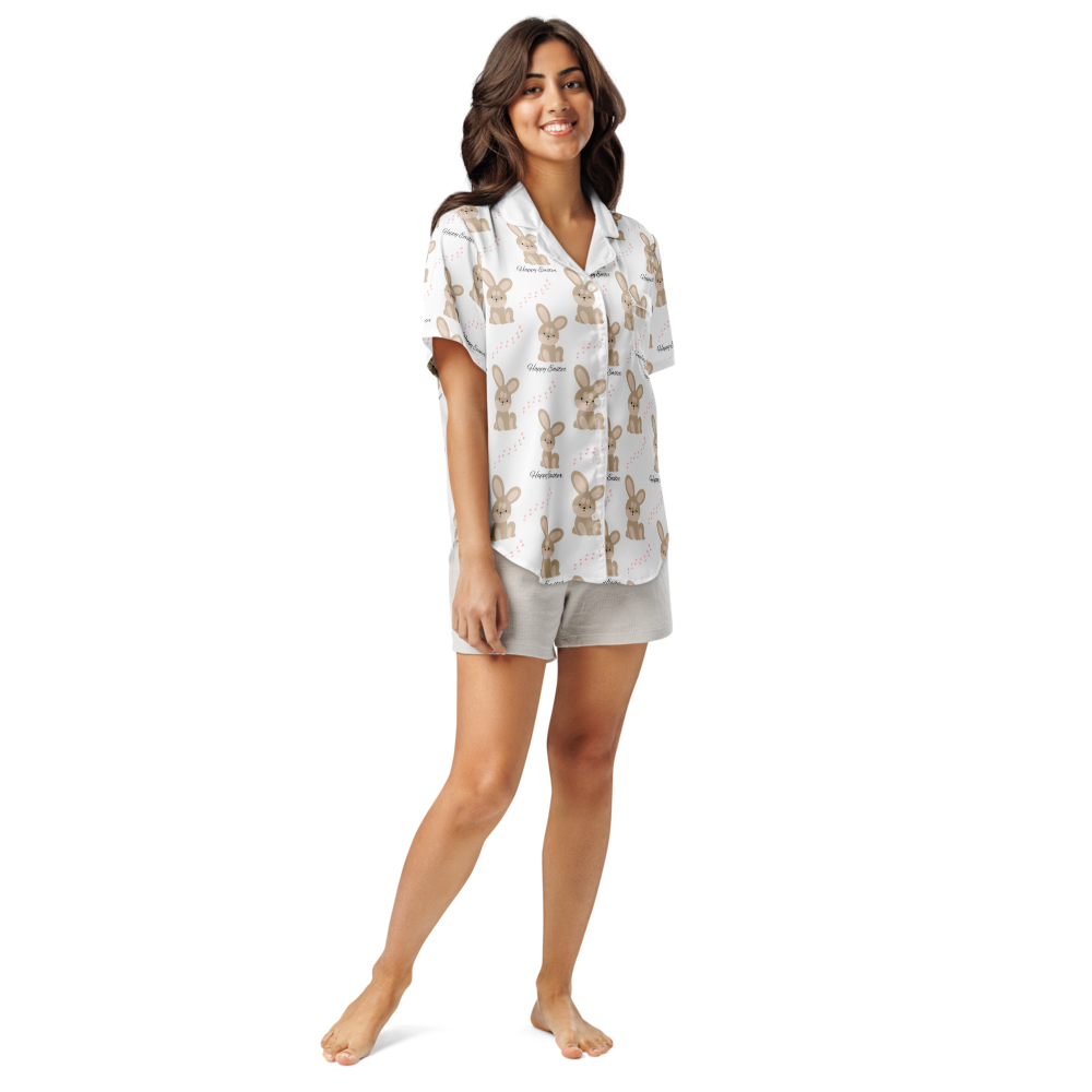 Easter All-over print women’s short sleeve pajama top