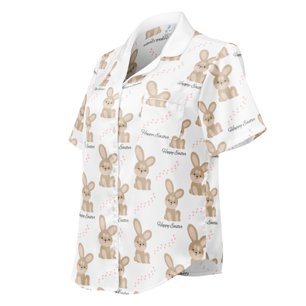 Easter All-over print women’s short sleeve pajama top